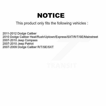 Tmc Rear Suspension Strut For Dodge Caliber Jeep Patriot Compass 78-72401